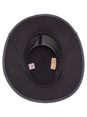 American Hat Makers SOAKER Breathable Wide Brim Sun Hat Black inside view. If you need any assistance with this item or the purchase of this item please call us at five six one seven four eight eight eight zero one Monday through Saturday 10:00a.m EST to 8:00 p.m EST