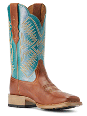 Ariat 10042387 Womens Odessa StretchFit Western Boot Almond Roca inner side view. If you need any assistance with this item or the purchase of this item please call us at five six one seven four eight eight eight zero one Monday through Saturday 10:00a.m EST to 8:00 p.m EST