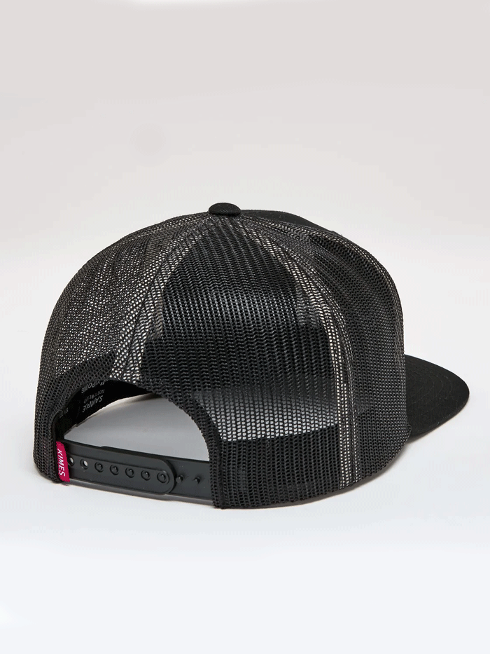 Kimes Ranch ATG Trucker Cap Black side and front view
