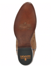 Dan Post DP3077 Mens Handcrafted Gehrig Ostrich Western Boots Saddle sole view. If you need any assistance with this item or the purchase of this item please call us at five six one seven four eight eight eight zero one Monday through Saturday 10:00a.m EST to 8:00 p.m EST