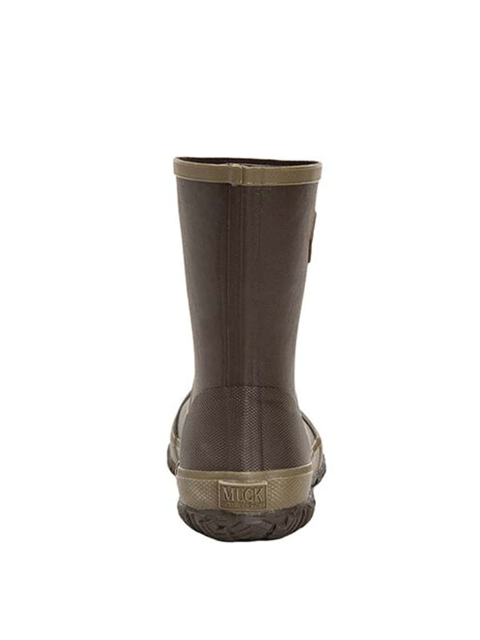 Muck FRM-900 Unisex Forager Mid Dark Brown front and side view. If you need any assistance with this item or the purchase of this item please call us at five six one seven four eight eight eight zero one Monday through Saturday 10:00a.m EST to 8:00 p.m EST