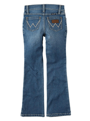 Wrangler 112321496 Girls Boot Cut Jean Jasmine back view. If you need any assistance with this item or the purchase of this item please call us at five six one seven four eight eight eight zero one Monday through Saturday 10:00a.m EST to 8:00 p.m EST