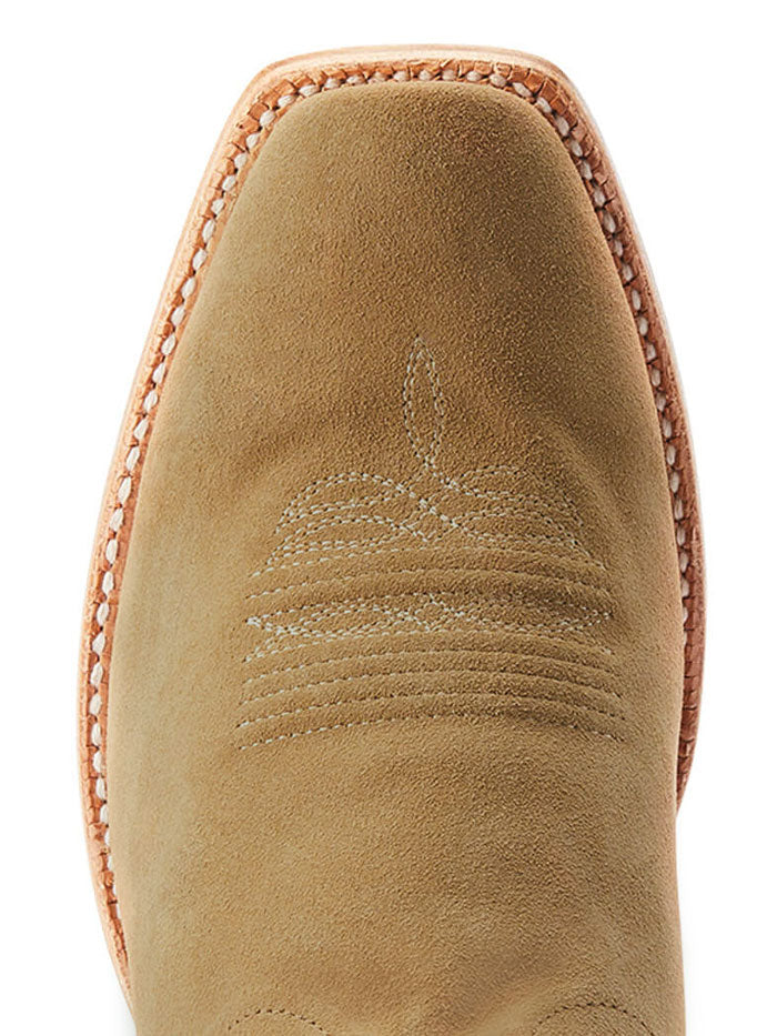 Ariat 10044499 Mens Futurity Showman Western Boot Dijon Roughout side and front view. If you need any assistance with this item or the purchase of this item please call us at five six one seven four eight eight eight zero one Monday through Saturday 10:00a.m EST to 8:00 p.m EST