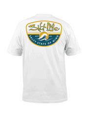 Salt Life SLM10903 Adult Morning Wave Short Sleeve Tee White back view. If you need any assistance with this item or the purchase of this item please call us at five six one seven four eight eight eight zero one Monday through Saturday 10:00a.m EST to 8:00 p.m EST