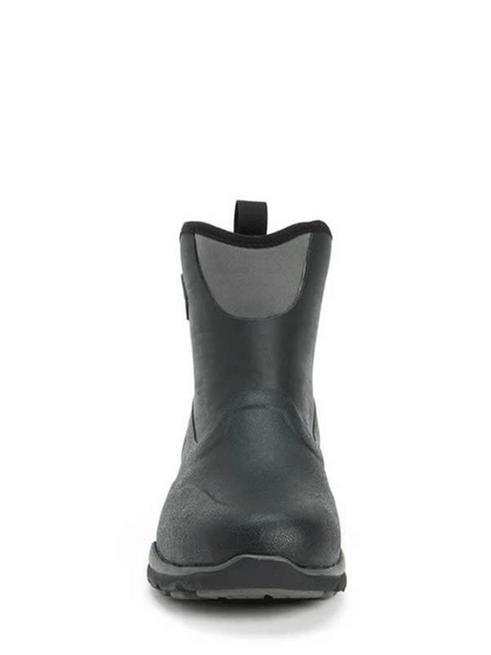Muck FRMC-000 Men's Excursion Pro Mid Boot Black/Gunmetal full front view. If you need any assistance with this item or the purchase of this item please call us at five six one seven four eight eight eight zero one Monday through Saturday 10:00a.m EST to 8:00 p.m EST