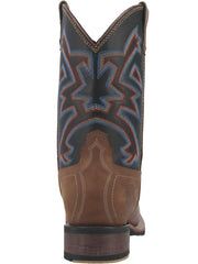 Dan Post DP6010 Mens Mammoth Leather Boot Brown And Blue back view. If you need any assistance with this item or the purchase of this item please call us at five six one seven four eight eight eight zero one Monday through Saturday 10:00a.m EST to 8:00 p.m EST