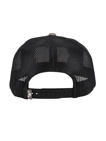 Hooey 2122T-GYBK Diamond Trucker Hat Grey Black back view. If you need any assistance with this item or the purchase of this item please call us at five six one seven four eight eight eight zero one Monday through Saturday 10:00a.m EST to 8:00 p.m EST