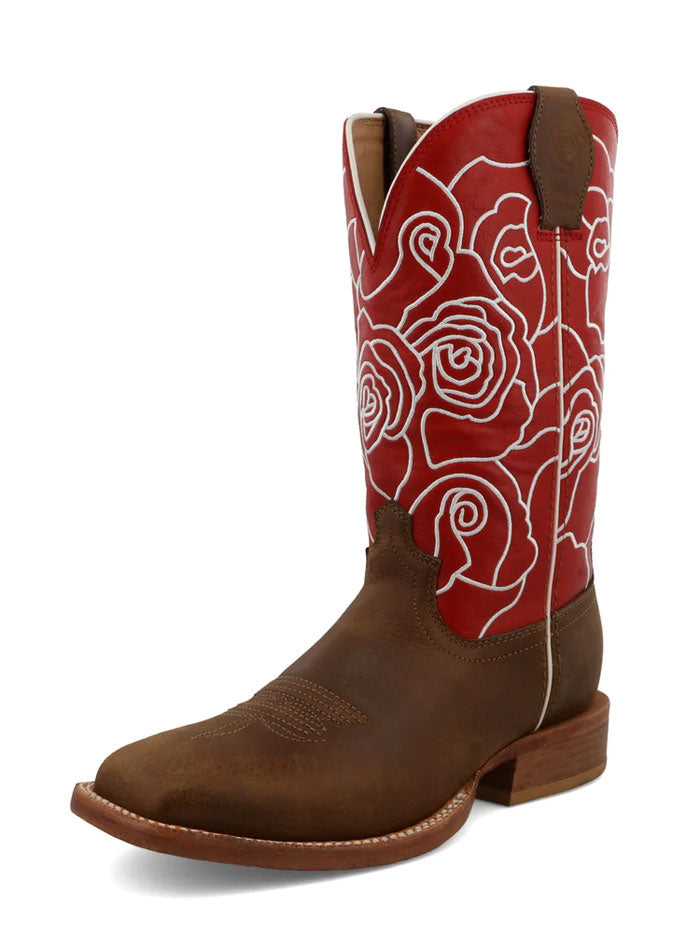 Twisted X WXTL003 Womens Wide Square Toe Western Boots Ginger And