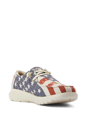 Ariat 10040317 Womens Hilo Shoe Distressed Flag inner side-front view. If you need any assistance with this item or the purchase of this item please call us at five six one seven four eight eight eight zero one Monday through Saturday 10:00a.m EST to 8:00 p.m EST
