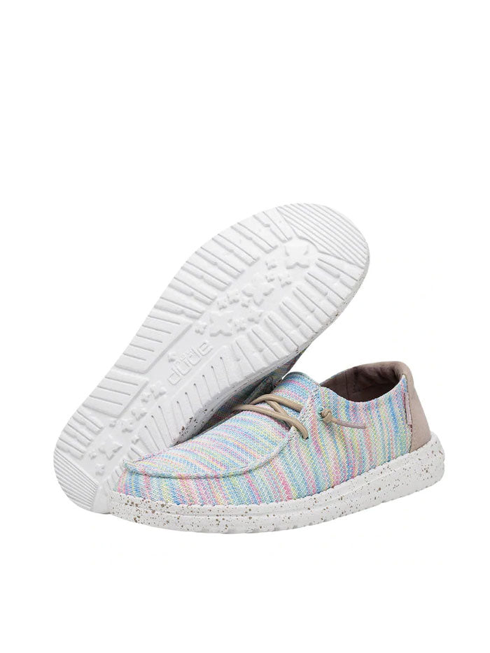 Hey Dude 121920214 Womens Wendy Sox Shoe Aurora White - 6