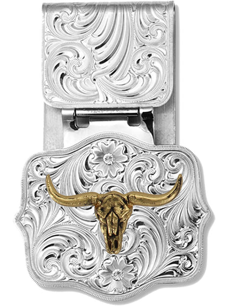 Montana Silversmiths MCL4352 Custom Legacy Money Clip front view. If you need any assistance with this item or the purchase of this item please call us at five six one seven four eight eight eight zero one Monday through Saturday 10:00a.m EST to 8:00 p.m EST