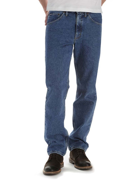 Lee Mens 2008944 2100244 Regular Fit Straight Leg Jeans Pepper Stone front view. If you need any assistance with this item or the purchase of this item please call us at five six one seven four eight eight eight zero one Monday through Saturday 10:00a.m EST to 8:00 p.m EST
