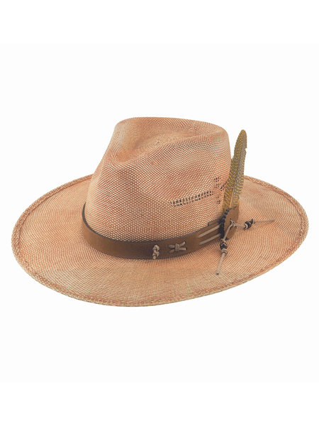 Bullhide CHASING SUMMER 5041PD Western Straw Hat Pecan front and side view. If you need any assistance with this item or the purchase of this item please call us at five six one seven four eight eight eight zero one Monday through Saturday 10:00a.m EST to 8:00 p.m EST