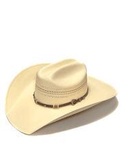 Larry Mahan MS3N42MISX44 Mens 10X MISSION Straw Hat Ivory front-side view. If you need any assistance with this item or the purchase of this item please call us at five six one seven four eight eight eight zero one Monday through Saturday 10:00a.m EST to 8:00 p.m EST
