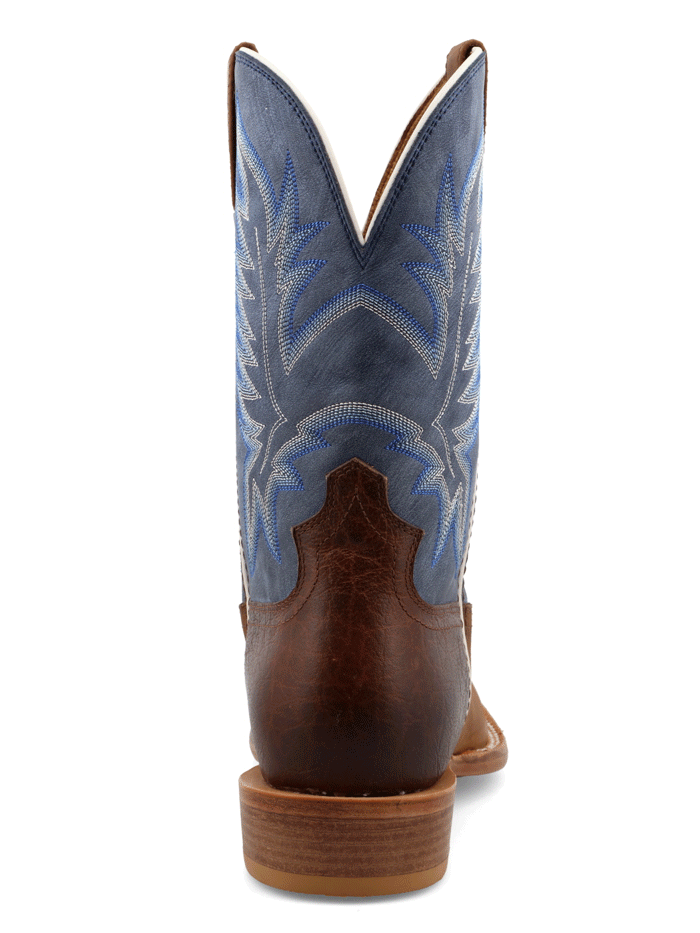 Twisted X MXTL006 Mens Tech X Western Boot Cocoa And Denim Blue front and side view. If you need any assistance with this item or the purchase of this item please call us at five six one seven four eight eight eight zero one Monday through Saturday 10:00a.m EST to 8:00 p.m EST