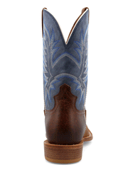 Twisted X MXTL006 Mens Tech X Western Boot Cocoa And Denim Blue back view. If you need any assistance with this item or the purchase of this item please call us at five six one seven four eight eight eight zero one Monday through Saturday 10:00a.m EST to 8:00 p.m EST