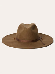 Stetson OWHODN-0240B5 HOLDEN Crushable Water Resistant Wool Hat Driftwood front view. If you need any assistance with this item or the purchase of this item please call us at five six one seven four eight eight eight zero one Monday through Saturday 10:00a.m EST to 8:00 p.m EST