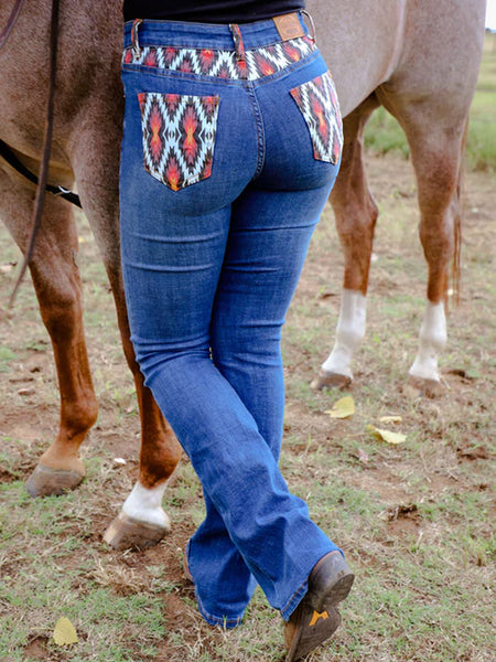 Ranch Dress'n FIRESTORM Womens Bootcut Denin Jeans Back View. If you need any assistance with this item or the purchase of this item please call us at five six one seven four eight eight eight zero one Monday through Saturday 10:00a.m EST to 8:00 p.m EST