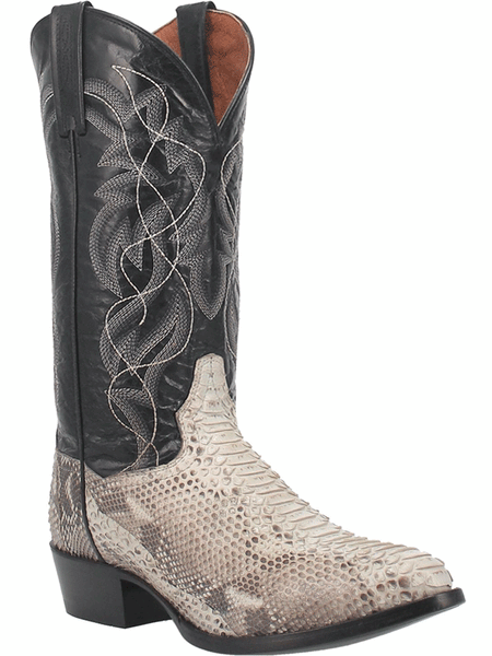 Dan Post DP3036 Mens Manning Python Western Cowboy Boot Natural front and side view. If you need any assistance with this item or the purchase of this item please call us at five six one seven four eight eight eight zero one Monday through Saturday 10:00a.m EST to 8:00 p.m EST
