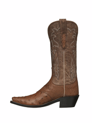 Lucchese M5603.S54 Womens Augusta Ostrich Vamp Boots Camel Tan inner side view. If you need any assistance with this item or the purchase of this item please call us at five six one seven four eight eight eight zero one Monday through Saturday 10:00a.m EST to 8:00 p.m EST