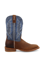 Twisted X MXTL006 Mens Tech X Western Boot Cocoa And Denim Blue outter side view. If you need any assistance with this item or the purchase of this item please call us at five six one seven four eight eight eight zero one Monday through Saturday 10:00a.m EST to 8:00 p.m EST