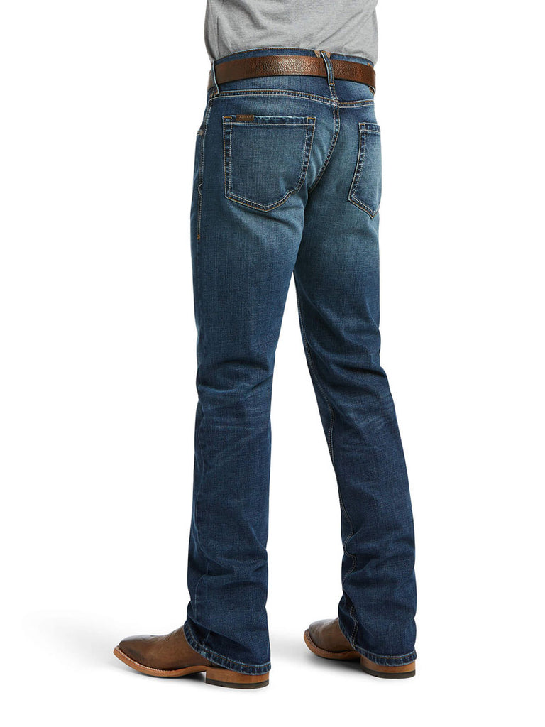Ariat 10040124 Mens M5 Stretch Madera Stackable Straight Leg Jean Heath front view. If you need any assistance with this item or the purchase of this item please call us at five six one seven four eight eight eight zero one Monday through Saturday 10:00a.m EST to 8:00 p.m EST