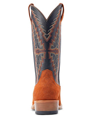 Ariat 10044524 Mens Futurity Showman Western Boot Dark Copper Roughout back view. If you need any assistance with this item or the purchase of this item please call us at five six one seven four eight eight eight zero one Monday through Saturday 10:00a.m EST to 8:00 p.m EST