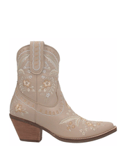 Dingo DI748-SND Womens Primrose Ankle Western Bootie Sand alt side view. If you need any assistance with this item or the purchase of this item please call us at five six one seven four eight eight eight zero one Monday through Saturday 10:00a.m EST to 8:00 p.m EST