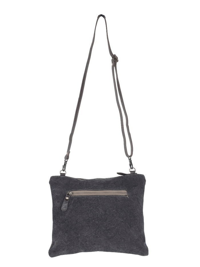 Myra Bag S-4683 Womens Tufts Pattern Small & Crossbody Bag Blue front view. If you need any assistance with this item or the purchase of this item please call us at five six one seven four eight eight eight zero one Monday through Saturday 10:00a.m EST to 8:00 p.m EST