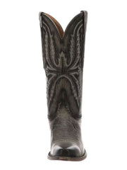 Lucchese M5066.S54 Womens MARCELLA Western Boot Anthracite Grey front view. If you need any assistance with this item or the purchase of this item please call us at five six one seven four eight eight eight zero one Monday through Saturday 10:00a.m EST to 8:00 p.m EST