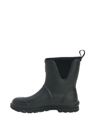Muck OMM-000 Mens Originals Pull On Mid Boot Black inner side view. If you need any assistance with this item or the purchase of this item please call us at five six one seven four eight eight eight zero one Monday through Saturday 10:00a.m EST to 8:00 p.m EST