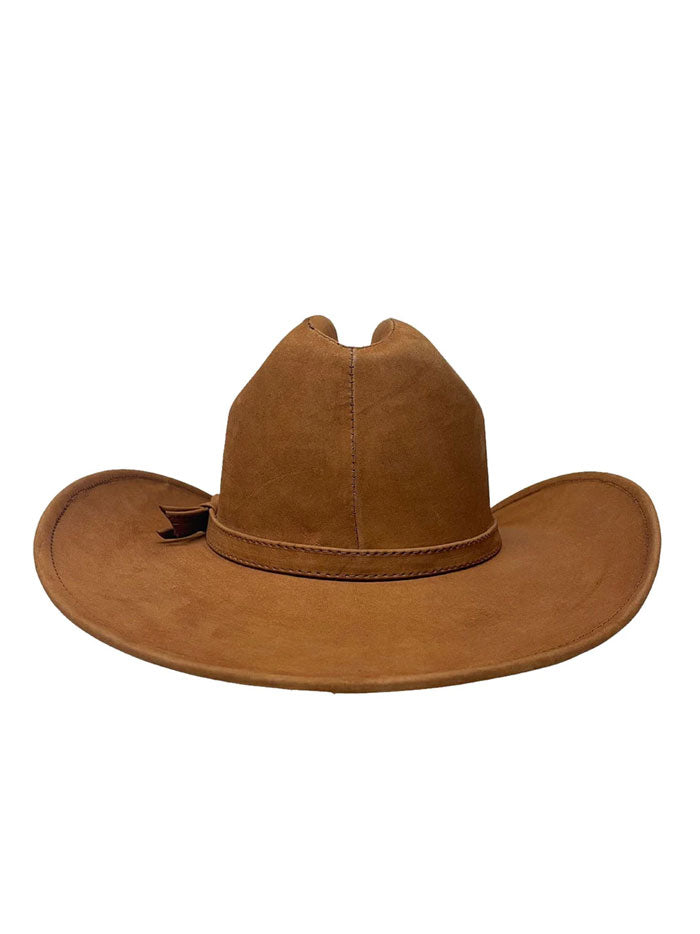 American Hat Makers GORGE Leather Cattleman Cowboy Hat Cooper side and front view. If you need any assistance with this item or the purchase of this item please call us at five six one seven four eight eight eight zero one Monday through Saturday 10:00a.m EST to 8:00 p.m EST