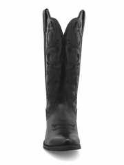 Twisted X WWT0038 Womens R Toe Western Boot Black front view. If you need any assistance with this item or the purchase of this item please call us at five six one seven four eight eight eight zero one Monday through Saturday 10:00a.m EST to 8:00 p.m EST