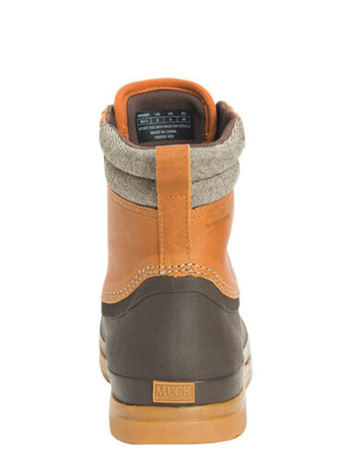 Muck ODL-902 Mens Originals Duck Lace Boot Tan Brown front side view. If you need any assistance with this item or the purchase of this item please call us at five six one seven four eight eight eight zero one Monday through Saturday 10:00a.m EST to 8:00 p.m EST