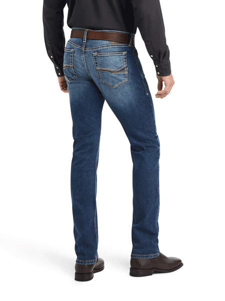 Ariat 10042204 Mens M8 Modern Kai Slim Leg Jean Kelton back view. If you need any assistance with this item or the purchase of this item please call us at five six one seven four eight eight eight zero one Monday through Saturday 10:00a.m EST to 8:00 p.m EST