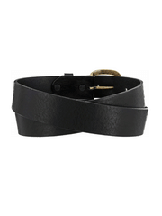 Justin 232BK Work Basic Leather Belt Black back view  If you need any assistance with this item or the purchase of this item please call us at five six one seven four eight eight eight zero one Monday through Satuday 10:00 a.m. EST to 8:00 p.m. EST