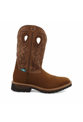 MLCWW05 Mens Waterproof Lite Western Work Boot Brown side view. If you need any assistance with this item or the purchase of this item please call us at five six one seven four eight eight eight zero one Monday through Saturday 10:00a.m EST to 8:00 p.m EST