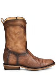 Corral C3888 Mens Natural Lizard Boots Sand side view. If you need any assistance with this item or the purchase of this item please call us at five six one seven four eight eight eight zero one Monday through Saturday 10:00a.m EST to 8:00 p.m EST