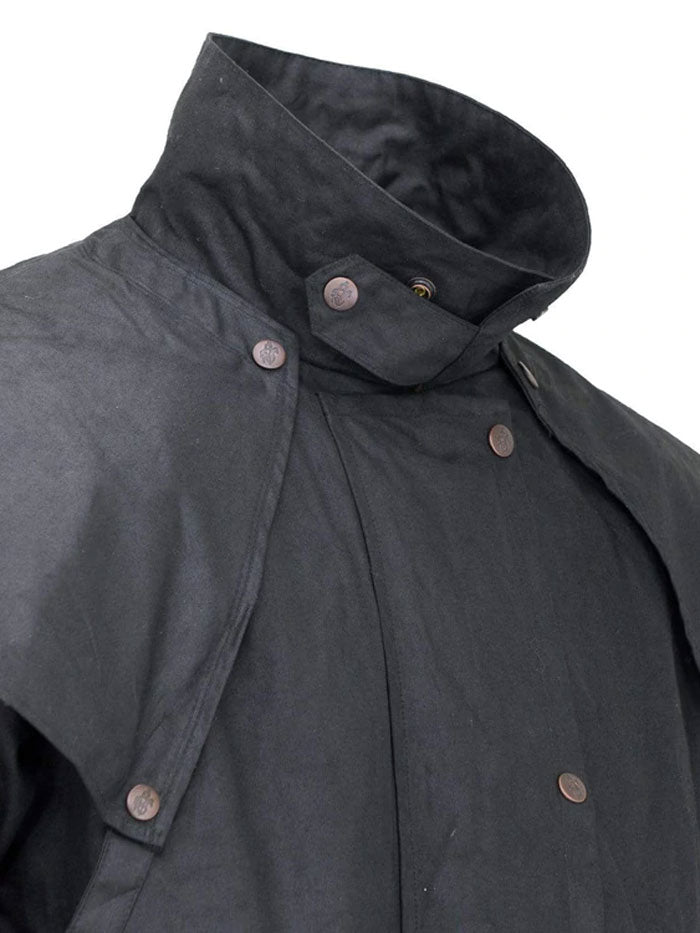 Outback Trading Oilskin Low Rider Duster - Black