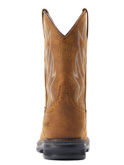 Ariat 10044545 Mens Sierra Shock Shield Waterproof Work Boot Distressed Brown back view. If you need any assistance with this item or the purchase of this item please call us at five six one seven four eight eight eight zero one Monday through Saturday 10:00a.m EST to 8:00 p.m EST