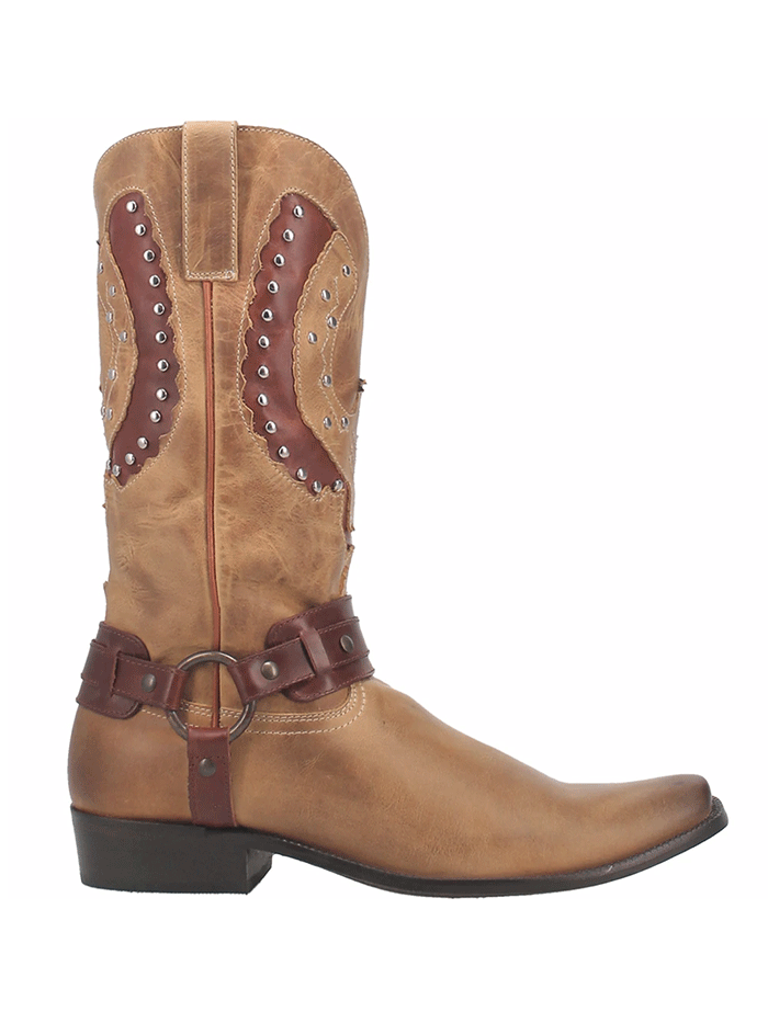Dingo DI851 Mens War Eagle Leather Boot Natural front-side view. If you need any assistance with this item or the purchase of this item please call us at five six one seven four eight eight eight zero one Monday through Saturday 10:00a.m EST to 8:00 p.m EST