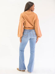 Kimes Ranch Jennifer Sugar Fade Womens Jeans Blue back view. If you need any assistance with this item or the purchase of this item please call us at five six one seven four eight eight eight zero one Monday through Saturday 10:00a.m EST to 8:00 p.m EST