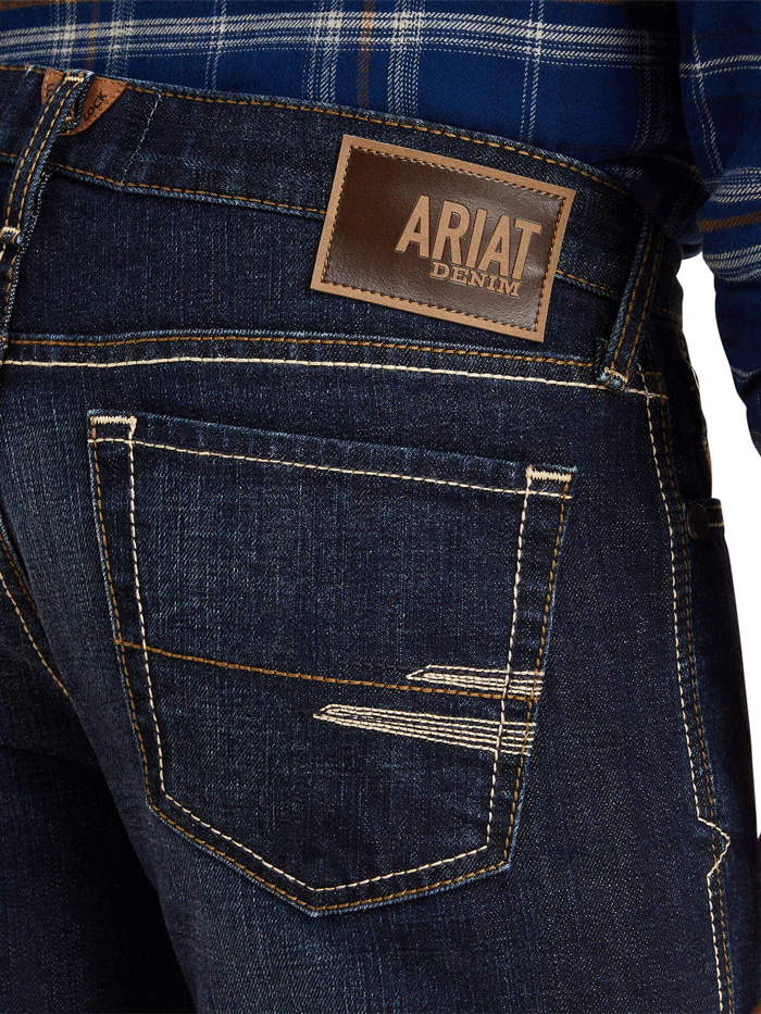 Ariat 10043186 Mens M7 Slim Treven Straight Jean Memphis front view. If you need any assistance with this item or the purchase of this item please call us at five six one seven four eight eight eight zero one Monday through Saturday 10:00a.m EST to 8:00 p.m EST