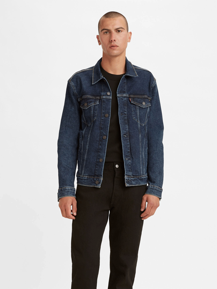 Levi's Men's Sherpa Trucker Jacket (Also Available in Big & Tall), Juniper  Rinse, XS at  Men's Clothing store