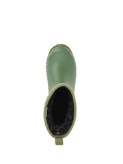 Muck WM2-333T Womens Muckster II Mid Boot Green/Floral toe view from above. If you need any assistance with this item or the purchase of this item please call us at five six one seven four eight eight eight zero one Monday through Saturday 10:00a.m EST to 8:00 p.m EST