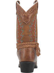 Laredo 51176 Womens Knot In Time Leather Boot Tan back view. If you need any assistance with this item or the purchase of this item please call us at five six one seven four eight eight eight zero one Monday through Saturday 10:00a.m EST to 8:00 p.m EST