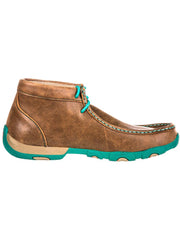 Twisted X WDM0020 Womens Driving Mocs D-Toe Brown side view. If you need any assistance with this item or the purchase of this item please call us at five six one seven four eight eight eight zero one Monday through Saturday 10:00a.m EST to 8:00 p.m EST