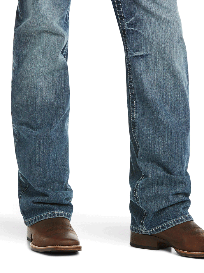Ariat 10017511 Mens M4 Low Rise Coltrane Boot Cut Jean Durango front view. If you need any assistance with this item or the purchase of this item please call us at five six one seven four eight eight eight zero one Monday through Saturday 10:00a.m EST to 8:00 p.m EST