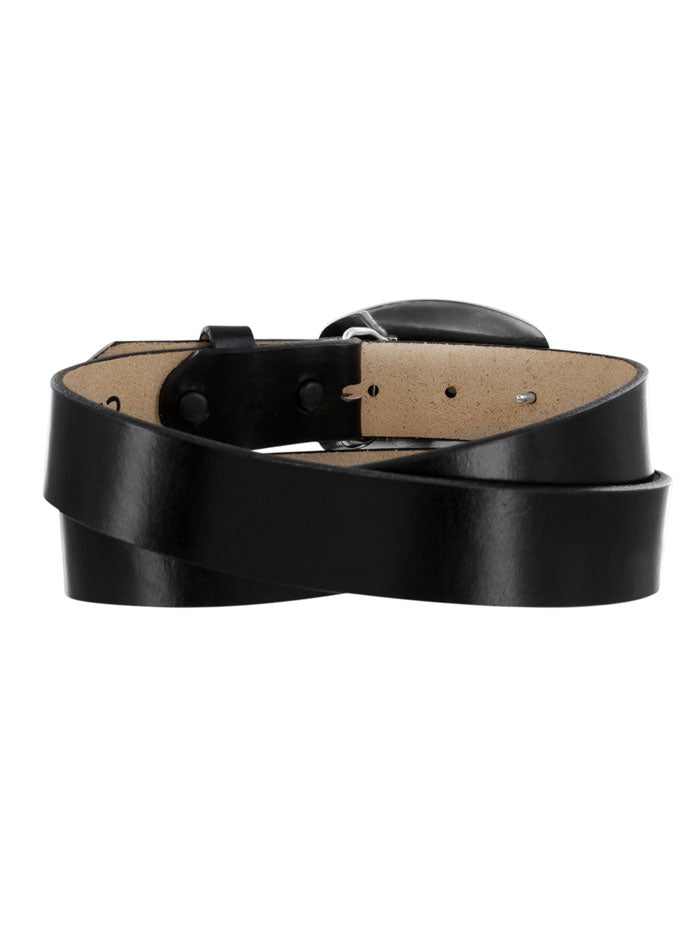 Tony Lama C51283 Womens The Santa Rosa Belt Black front view. If you need any assistance with this item or the purchase of this item please call us at five six one seven four eight eight eight zero one Monday through Saturday 10:00a.m EST to 8:00 p.m EST