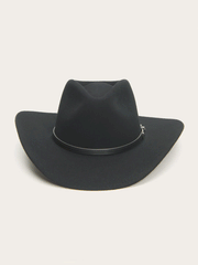 Stetson SBSNCA-413407 SENECA 4X Cowboy Hat Black front view. If you need any assistance with this item or the purchase of this item please call us at five six one seven four eight eight eight zero one Monday through Saturday 10:00a.m EST to 8:00 p.m EST
